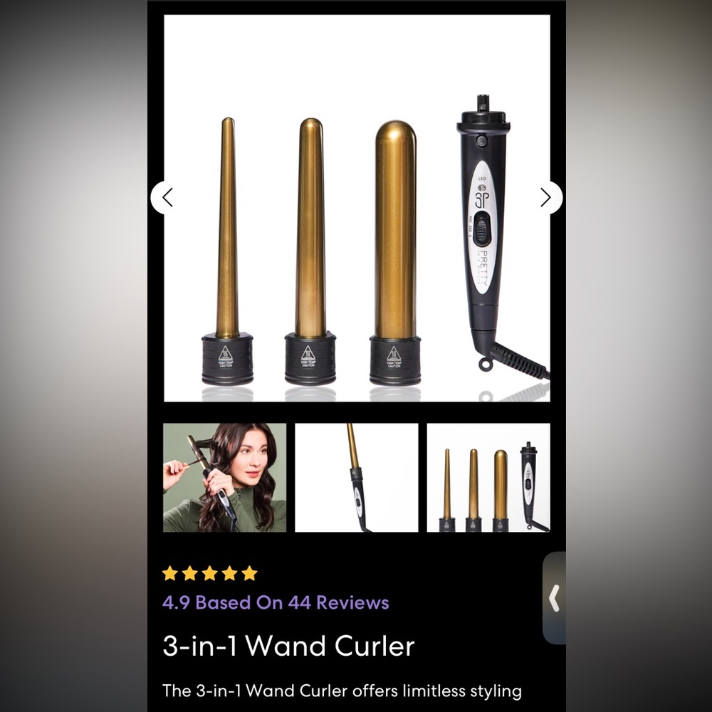 Pretty In A Minute 3-in-1 Wand Curler